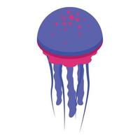 Medusa jellyfish icon, isometric style vector