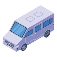 icono de coche de viaje moderno, estilo isométrico vector