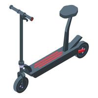 icono de scooter eléctrico de equilibrio, estilo isométrico vector