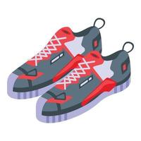 Urban sneakers icon, isometric style vector