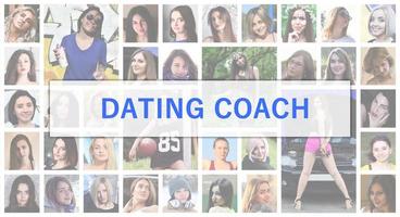 Dating coach. The title text is depicted on the background of a photo