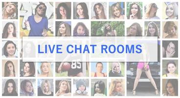Live chat rooms. The title text is depicted on the background of photo