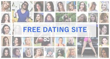 Free dating site. The title text is depicted on the background o photo