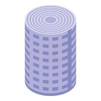 Bandage roll icon, isometric style vector