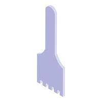 Calligraphy spatula icon, isometric style vector