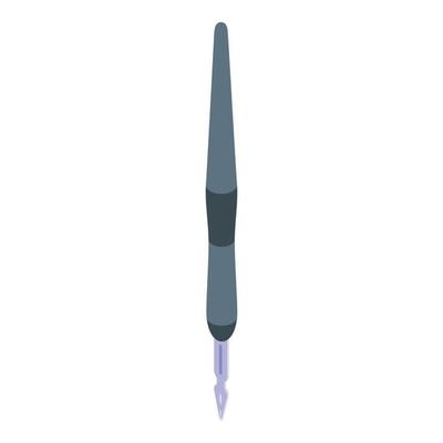 Calligraphy old tool icon, isometric style