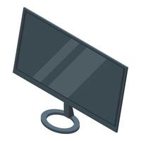 icono de monitor, estilo isométrico vector