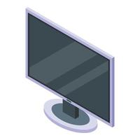 icono de monitor plano, estilo isométrico vector