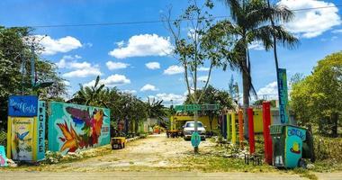 Kantunilkin Quintana Roo Mexico 2022 Small village Kantunilkin streets houses churches and public places Mexico. photo