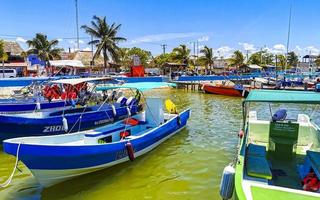 Chiquila Quintana Roo Mexico 2022 Panorama landscape boats port harbor ferries Puerto de Chiquila Mexico. photo