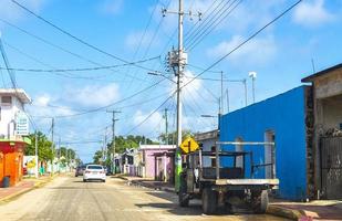 Kantunilkin Quintana Roo Mexico 2021 Small village Kantunilkin streets houses churches and public places Mexico. photo