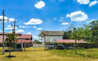 Kantunilkin Quintana Roo Mexico 2022 Small village Kantunilkin streets houses churches and public places Mexico. photo