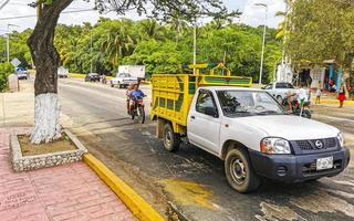 Puerto Escondido Oaxaca Mexico 2022 Various Mexican pickup trucks cars 4x4 Off-road vehicles Mexico. photo