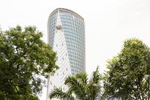 Kuala Lumpur Malaysia 2018 Beautiful impressive blue skyscraper in Kuala Lumpur Malaysia. photo