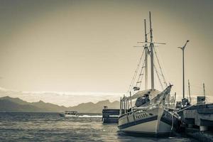 Ilha Grande Rio de Janeiro Brazil 2020 Boat trip from Abraao beach jetty Ilha Grande Brazil. photo