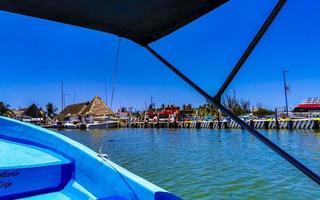 Holbox Quintana Roo Mexico 2022 Boat trip speed boat ferry from Chiquila to Holbox Mexico. photo