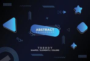 Geometric and Liquid Shapes Abstract Background Design With Modern Looks vector