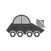 Vehicle Flat Greyscale Icon vector