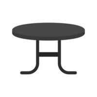 Coffee Table Flat Greyscale Icon vector
