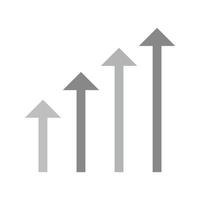 Revenues Flat Greyscale Icon vector