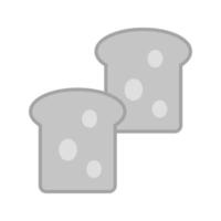 Bread Flat Greyscale Icon vector