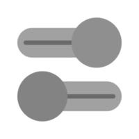Multiple Switches Flat Greyscale Icon vector
