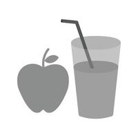 Apple Juice Flat Greyscale Icon vector