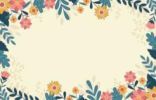 Spring Border Background vector