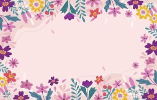 Spring Border Background vector