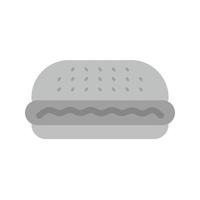 Burger Flat Greyscale Icon vector