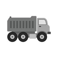 Truck Flat Greyscale Icon vector