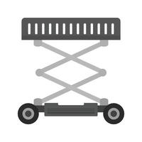 Lifter Crane Flat Greyscale Icon vector