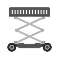 Lifter Crane Flat Greyscale Icon vector