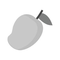 Mango Flat Greyscale Icon vector