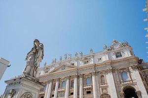 View of St Peter's Basilica in Rome, Vatican, Italy photo