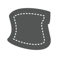 Patch Flat Greyscale Icon vector