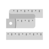 Measuring Tools Flat Greyscale Icon vector