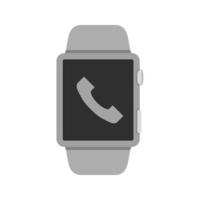 Call App Flat Greyscale Icon vector