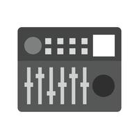 Controller Flat Greyscale Icon vector