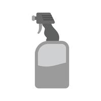 limpiador de vidrios plano icono en escala de grises vector