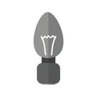 Fairy Light Flat Greyscale Icon vector