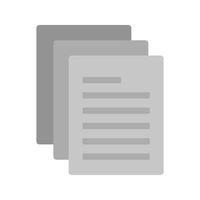 Documentation Flat Greyscale Icon vector