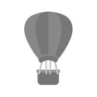 Balloon Flat Greyscale Icon vector