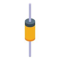 Diode element icon, isometric style vector