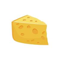 Cheese with holes vector illustration