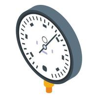 Pipeline manometer icon, isometric style vector