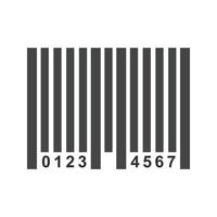 Bar Code Flat Greyscale Icon vector