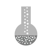 Bubbles from Experiment Flat Greyscale Icon vector