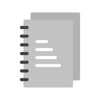 Lab Notes Flat Greyscale Icon vector
