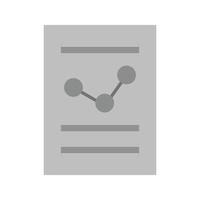 Financial Report Flat Greyscale Icon vector